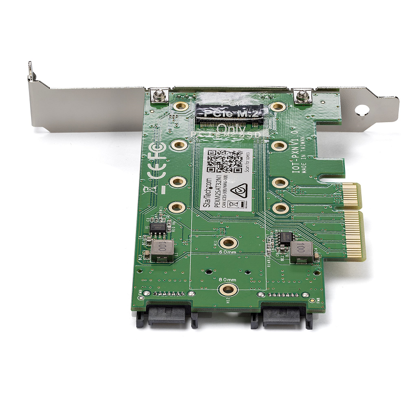 StarTech PEXM2SAT32N1 3-Port M.2 SSD (NGFF) Adapter Card - 1 x PCIe